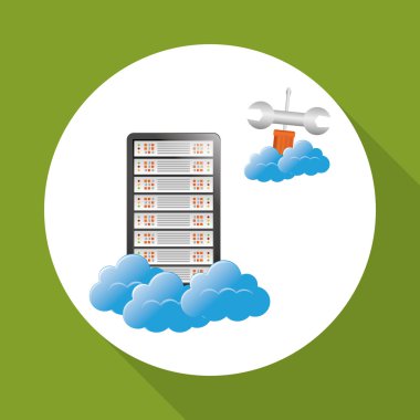 Veri Merkezi. bulut bilgisayar. teknoloji kavramı