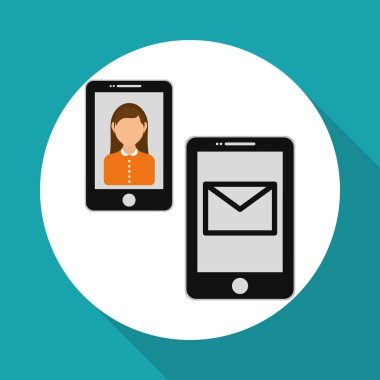 Sosyal medya. multimedya simgesi. online kavram, vektör illüstrasyon