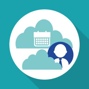 Sosyal medya. multimedya simgesi. online kavram, vektör illüstrasyon