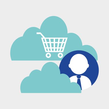 Sosyal medya. multimedya simgesi. online kavram, vektör illüstrasyon