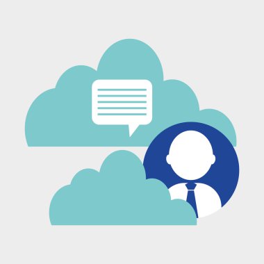 Sosyal medya. multimedya simgesi. online kavram, vektör illüstrasyon