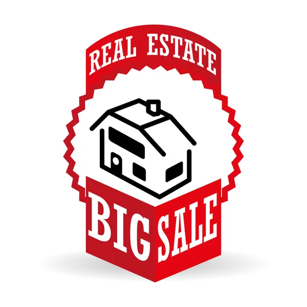 Real estate design. home concept. Property icon, vector illustration — Stockový vektor