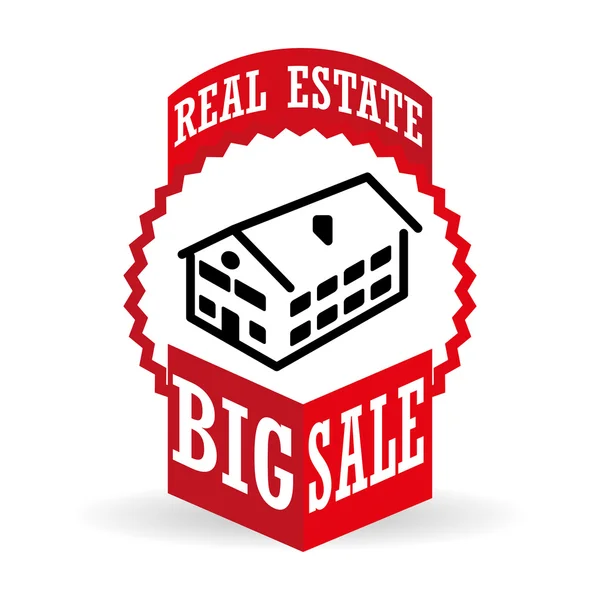 Real estate design. home concept. Property icon, vector illustration — Stock Vector
