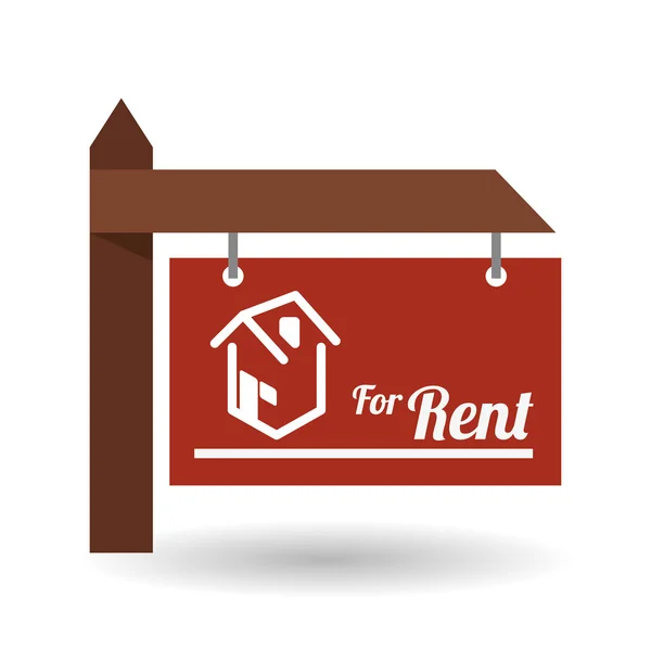 Real estate design. home concept. Property icon, vector illustration — Stok Vektör