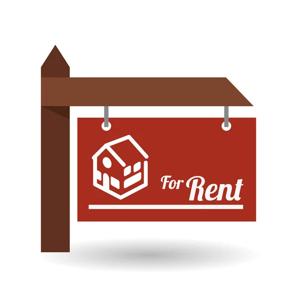Real estate design. home concept. Property icon, vector illustration — ストックベクタ