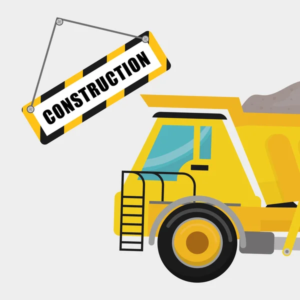 Construction design. work icon. repair concept, vector illustration — Stock Vector