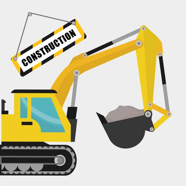 Construction design. work icon. repair concept, vector illustration — Stock Vector