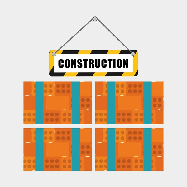 Konstruktion. Arbeitsikone. Reparaturkonzept, Vektorillustration — Stockvektor