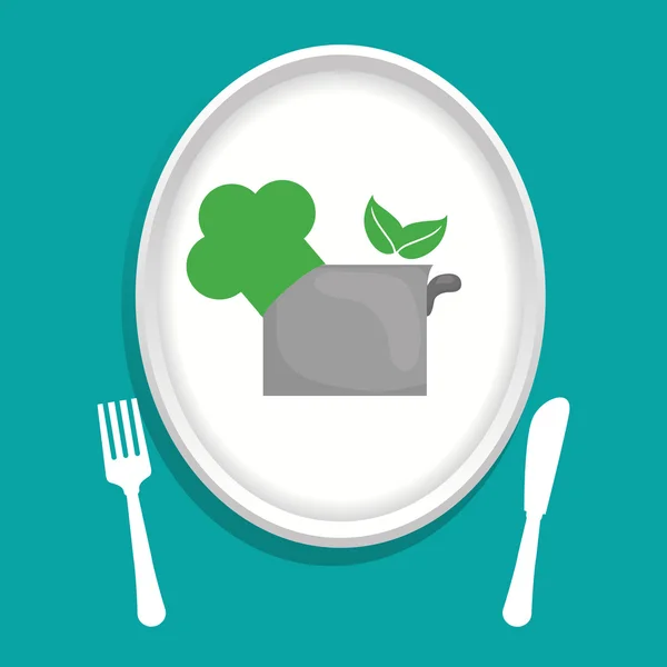 Vegán design. szerves ikonra. egészséges élelmiszerek fogalmát, vektoros illusztráció — Stock Vector