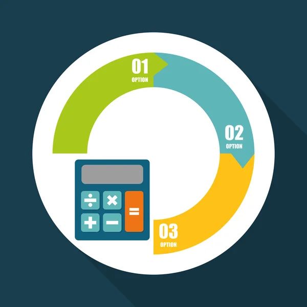 Geld-Design. Infografik-Symbol. Geschäftskonzept, Vektorillustration — Stockvektor