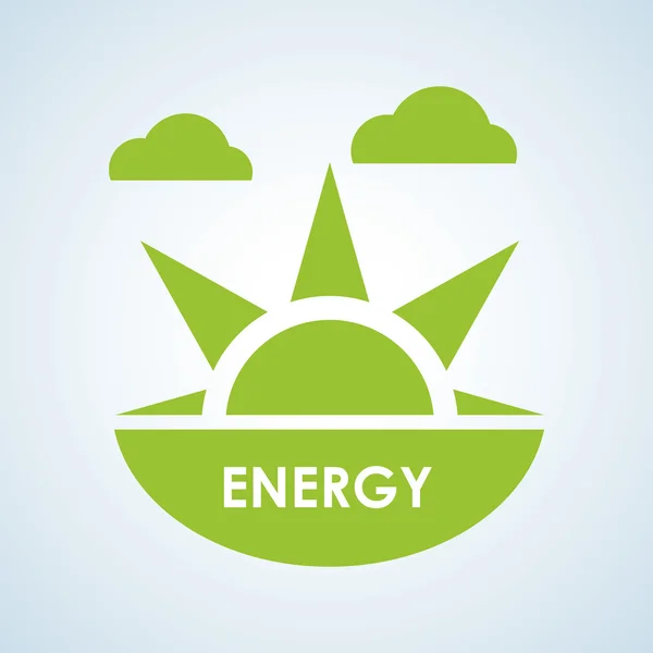 Ecology design. protection icon.  green concept. , vector illustration — Stock Vector