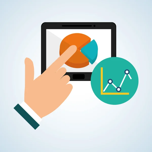 Infografik-Design. Datensymbol. Geschäftskonzept. , Vektorillustration — Stockvektor