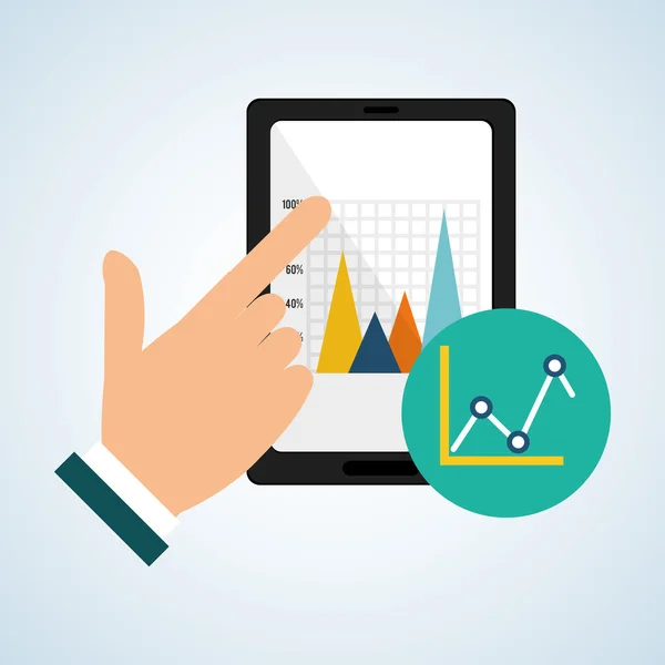 Progettazione infografica. icona dei dati. concetto di business. , illustrazione vettoriale — Vettoriale Stock