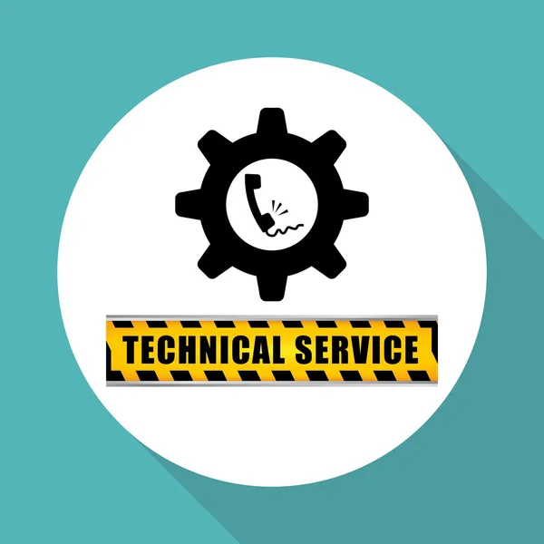 Technical service. call center icon. support concept — Stock Vector