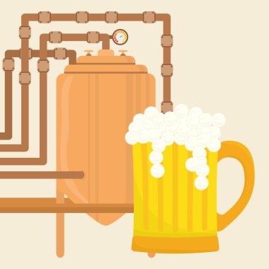 Bira tasarım. bira simgesi. İçecek konsepti, vektör çizim