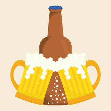 Bira tasarım. bira simgesi. İçecek konsepti, vektör çizim