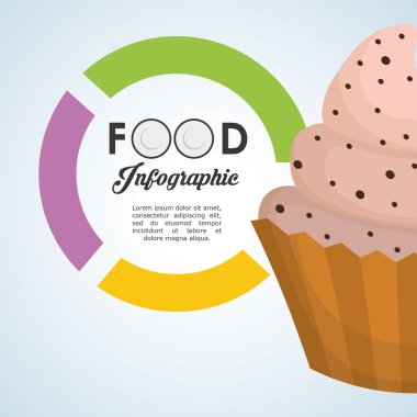 sağlıklı gıda tasarım. Infographic simgesi. Menü kavramı