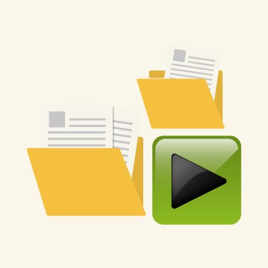 dosya tasarımı. sosyal medya simge. Online kavramı