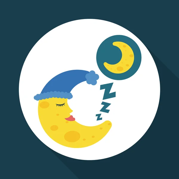 Diseño en reposo. icono del sueño. concepto de hora de acostarse, ilustración vectorial — Archivo Imágenes Vectoriales