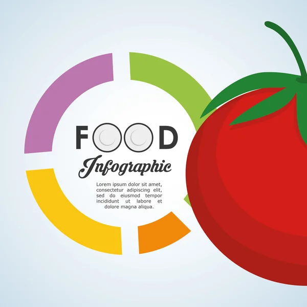 Projektowanie zdrowej żywności. plansza ikona. koncepcja menu — Wektor stockowy