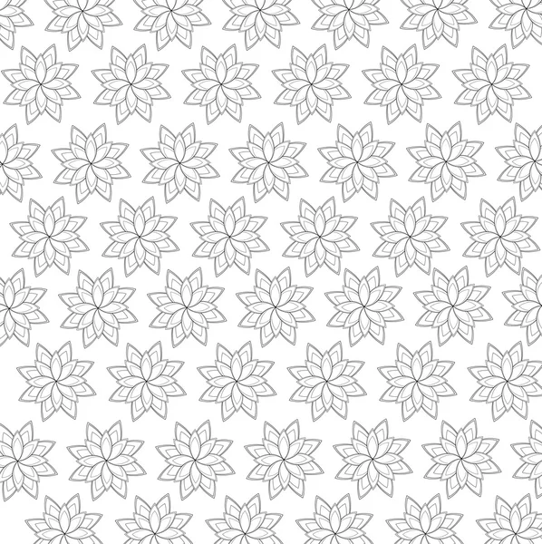 Desenho floral. Ilustração Doodle. fundo branco —  Vetores de Stock
