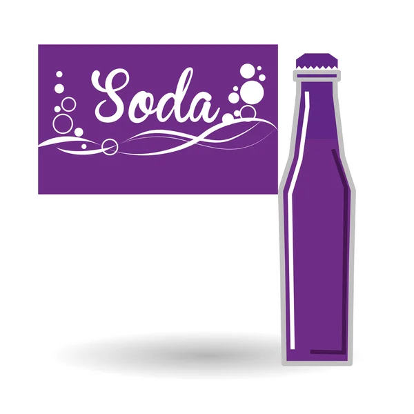 Design de refrigerante. Conceito de bebida. fundo branco —  Vetores de Stock