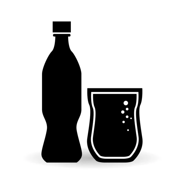 Diseño de soda. Concepto de bebida. fondo blanco — Vector de stock