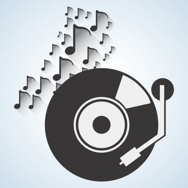 Müzik tasarımı. izole illustration.entertainment kavramı