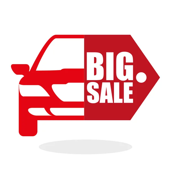 Car sale design. sale concept. white background — Stock Vector