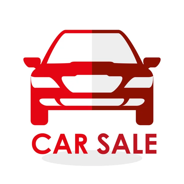 Conception de vente de voiture. concept de vente. fond blanc — Image vectorielle