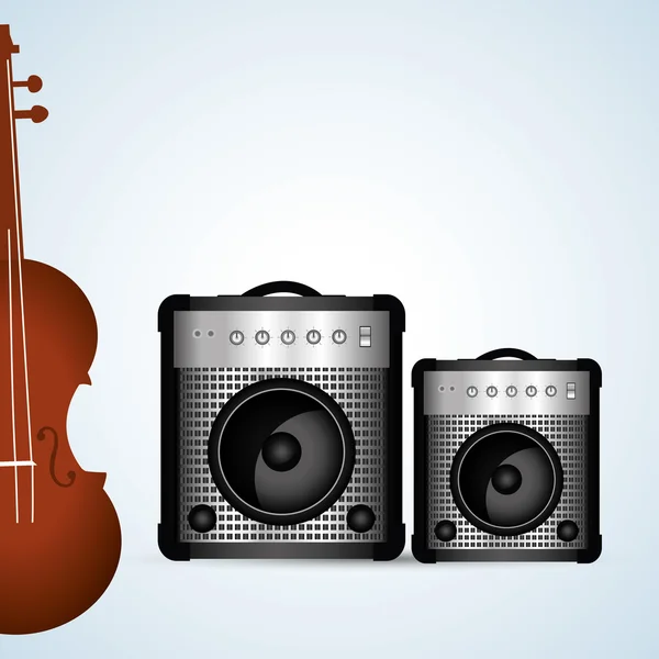 Diseño musical. concepto de illustration.entertainment aislado — Vector de stock