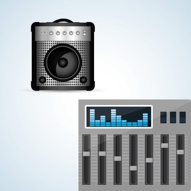 Müzik tasarımı. izole illustration.entertainment kavramı