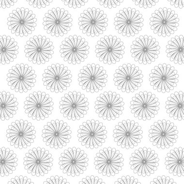 Çiçek tasarım. Doodle illüstrasyon. Beyaz arka plan