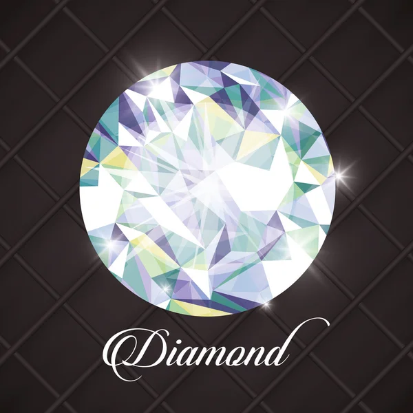 Romb (diamant). Elegant koncept. Gem design — Stock vektor