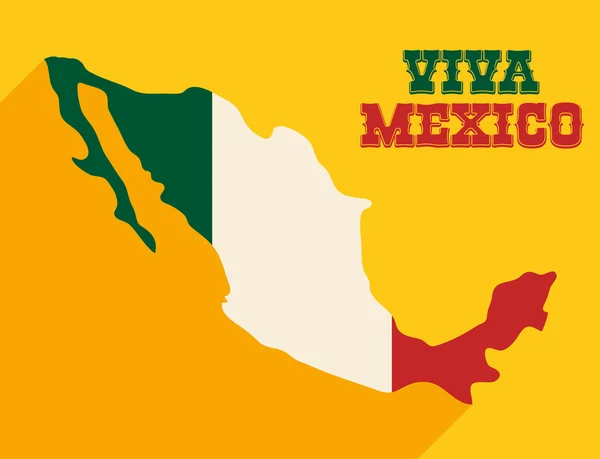Meksika tasarım. Kültür simgesi. Renkli resimde — Stok Vektör