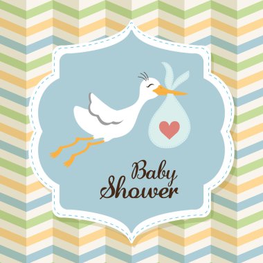 Duş tasarım bebeğim. Davet concep. Renkli resimde