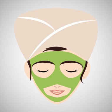 Spa merkezi tasarım. Sağlık simgesi. İzole illüstrasyon