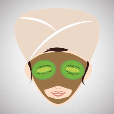 Spa merkezi tasarım. Sağlık simgesi. İzole illüstrasyon