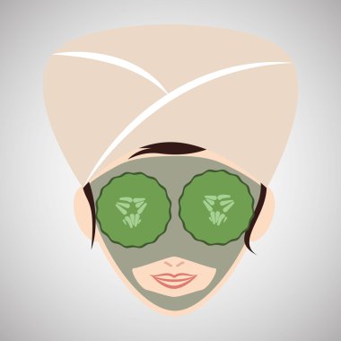 Spa merkezi tasarım. Sağlık simgesi. İzole illüstrasyon