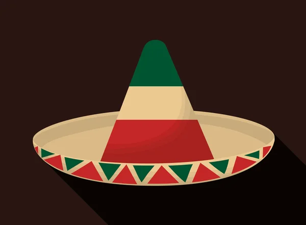 멕시코 디자인입니다. 문화 아이콘입니다. 다채로운 그림 — 스톡 벡터