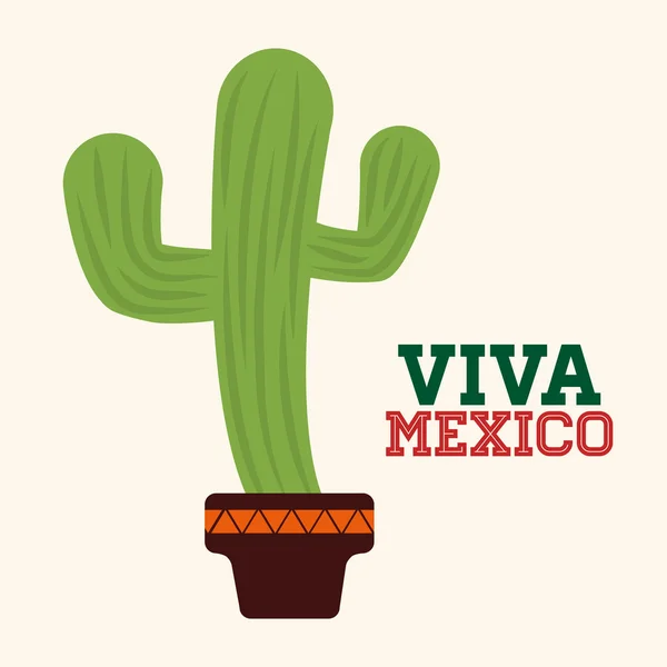 Diseño de México. Icono de cultura. Colorida ilustración — Vector de stock