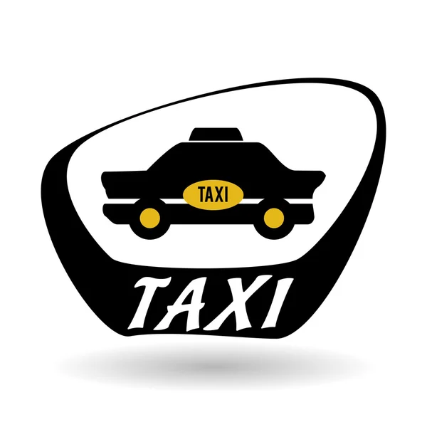 出租车设计。驾驶室的概念。交通图标 — 图库矢量图片