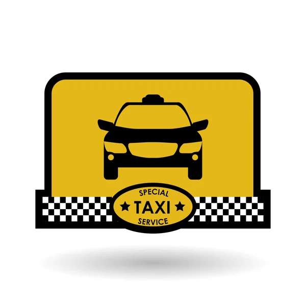 Taxi design. CAB koncept. transport-ikonen — Stock vektor