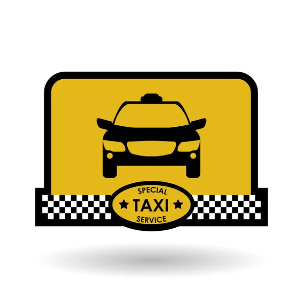 Diseño de taxi. concepto de cabina. icono de transporte — Archivo Imágenes Vectoriales