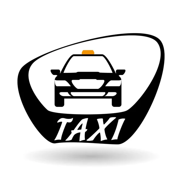 택시 디자인입니다. 택시 개념입니다. 교통 아이콘 — 스톡 벡터