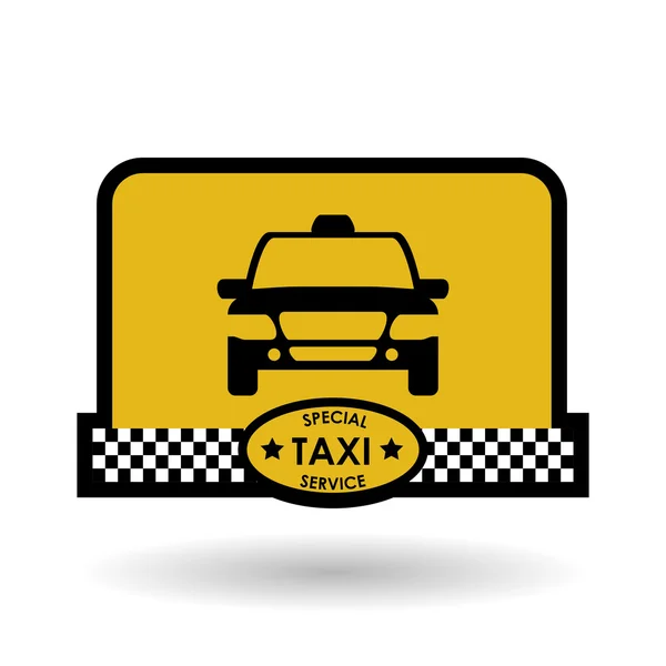 Taxi konstrukce. koncept kabiny. dopravní ikona — Stockový vektor