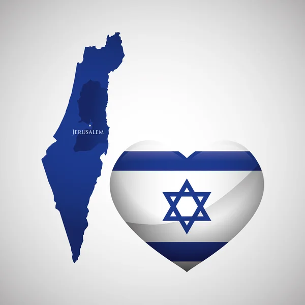 Israel design. Culture design.  isolated illustration — Stock Vector