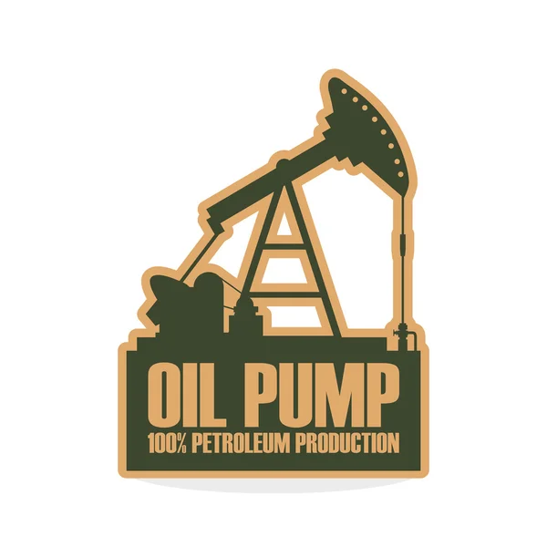 Industry design. oil pump icon.  Factory concept — Stock Vector