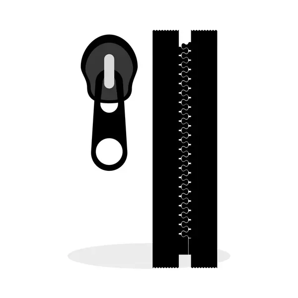 Zip design. Zipper icon. Clothing concept — Stock Vector