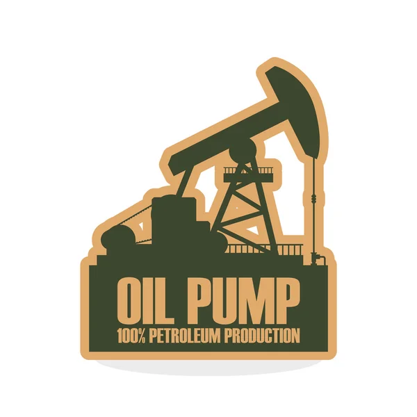 Industry design. oil pump icon.  Factory concept — Stock Vector